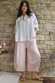 Jo Jo Quirky Hopsack Crop Pant Antique Rose